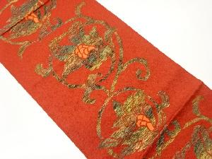 花唐草模様織出し名古屋帯